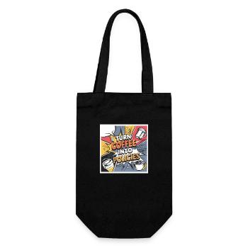 For insurance professionals who love coffee - Gift Bag for Bottles - black - Front