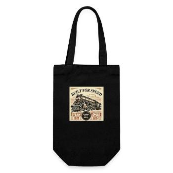 Grandads Steam Railway - Gift Bag for Bottles - black - Front
