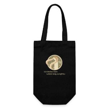 Design "Ethereal Virgo" - Geschenkbeutel für Flaschen - Schwarz - Vorne