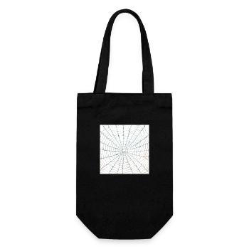 Spider web design - Gift Bag for Bottles - black - Front