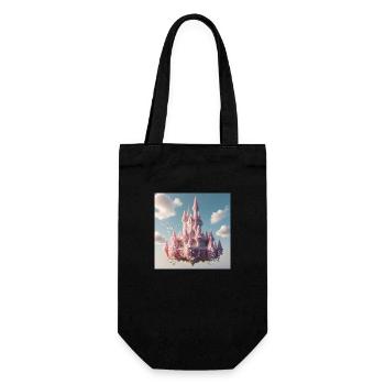 Schloss - Geschenkbeutel für Flaschen - Schwarz - Vorne