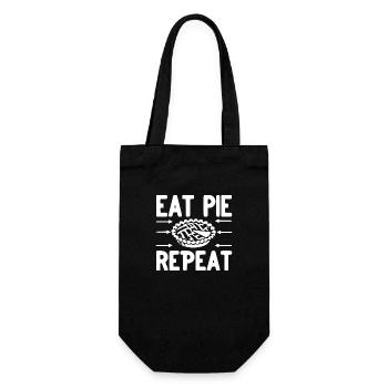 Eat Pie Repeat - Gift Bag for Bottles - black - Front