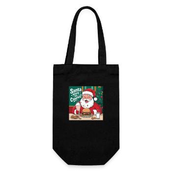 Santa’s Cheat Day - Funny Christmas Design - Sac à bouteille - noir - Devant