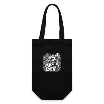 Handyman Christmas DIY - Gift Bag for Bottles - black - Front