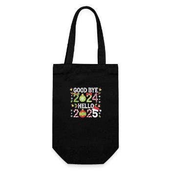 Christmas tape background movie holiday design - Gift Bag for Bottles - black - Front