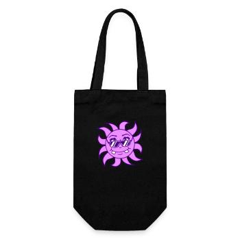 Sun Funny Face Smile Comic Sunglasses - Gift Bag for Bottles - black - Front