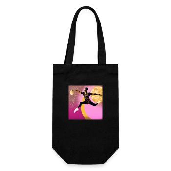 The beauty of movement - Gift Bag for Bottles - black - Front