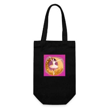 Artistic dance - Gift Bag for Bottles - black - Front