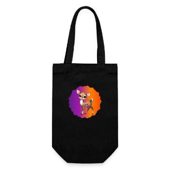 Jeune faon - Sac à bouteille - noir - Devant