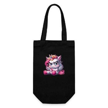 Licorne agacée – Design original pour Fantasi - Sac à bouteille - noir - Devant
