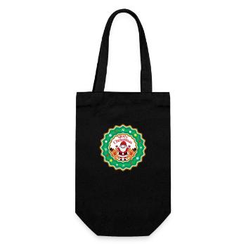 Merry Christmas Santa Cookie - Gift Bag for Bottles - black - Front