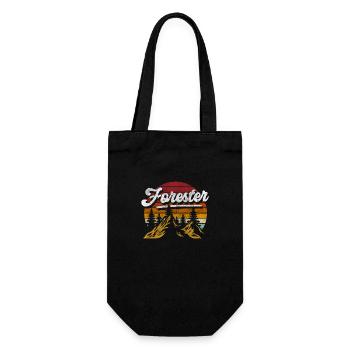 Forester Forest Protector Deer - Gift Bag for Bottles - black - Front