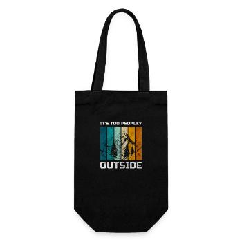 Antisocial Shy Humor Withdrawn - Gift Bag for Bottles - black - Front