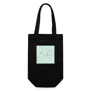 Weihnachten Familie Christmas Family - Gift Bag for Bottles - black - Front