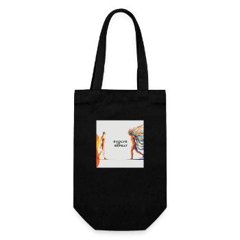 Evolve or Repeat - Geschenkbeutel für Flaschen - Schwarz - Vorne