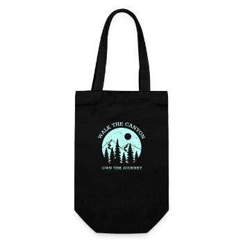 Walk The Canyon Own The Journey - Gift Bag for Bottles - black - Front