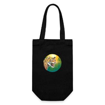 Tiger - Gift Bag for Bottles - black - Front