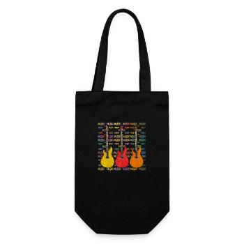 Guitares - Sac à bouteille - noir - Devant