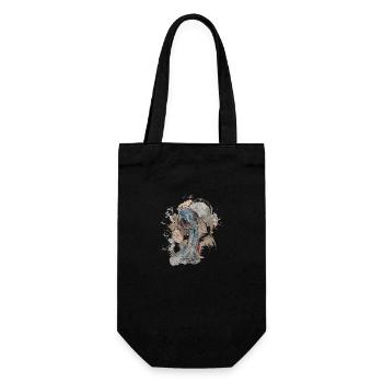 Japanese Mythology Martial Arts Nerd - Gift Bag for Bottles - black - Front