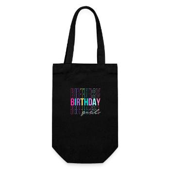 Birthday girl - birthday gift idea - Gift Bag for Bottles - black - Front