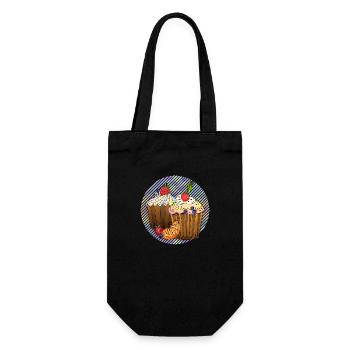 Cakes - Gift Bag for Bottles - black - Front