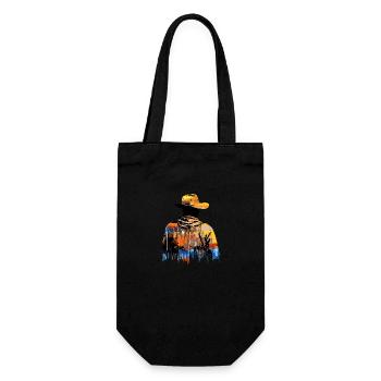 American Man Western Country Tradition Culture - Gift Bag for Bottles - black - Front
