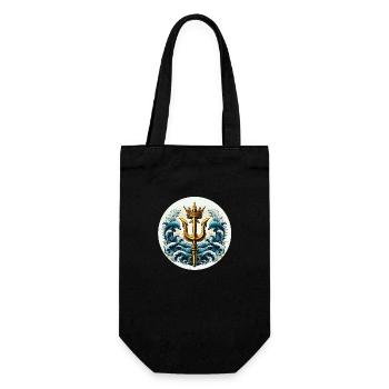 Symbole du trident - Sac à bouteille - noir - Devant