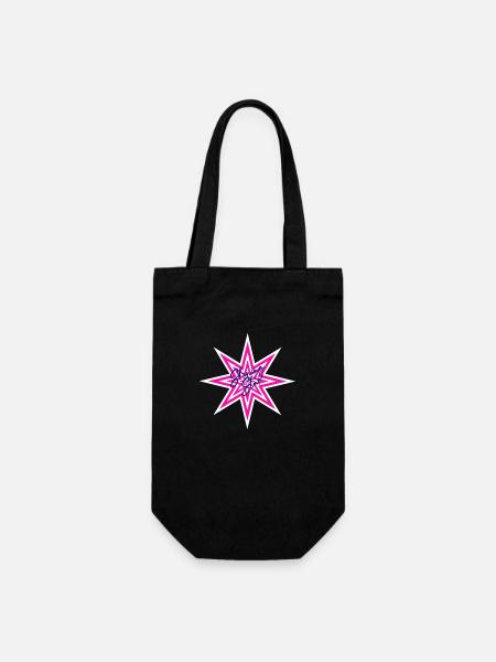 Shining Star - Gift Bag for Bottles - black