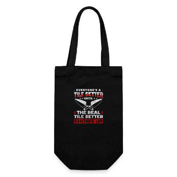 Flooring Crafts Specialising in Men - Gift Bag for Bottles - black - Front