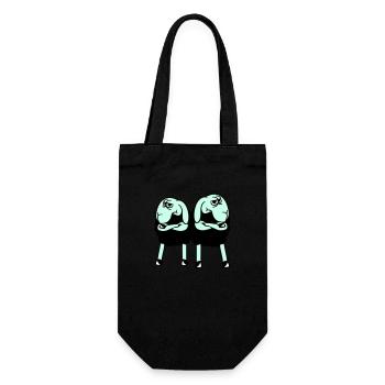 2 Sheep Crossed Arms Offended Friends Team - Gift Bag for Bottles - black - Front