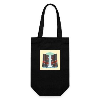 Magma meets water - Gift Bag for Bottles - black - Front