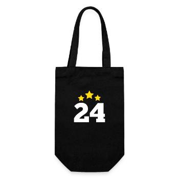 24 ans étoile - cadeau 24e anniversaire - Sac à bouteille - noir - Devant