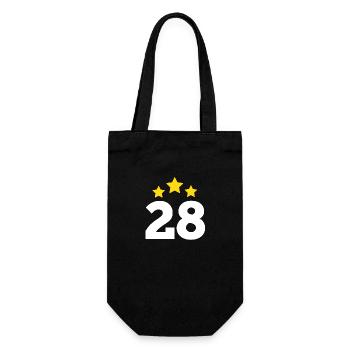 28 ans étoile - cadeau 28e anniversaire - Sac à bouteille - noir - Devant