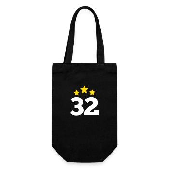 32 Years Star - 32nd Anniversary Gift - Gift Bag for Bottles - black - Front