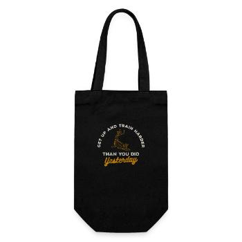 Crosstrainer Training Kraft Coach - Geschenkbeutel für Flaschen - Schwarz - Vorne