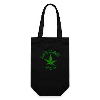 Legalize Now - Geschenkbeutel für Flaschen - Schwarz - Vorne