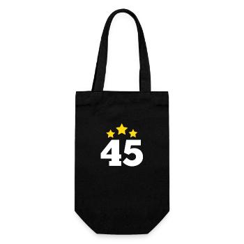 45 Years Star - 45th Anniversary Gift - Gift Bag for Bottles - black - Front