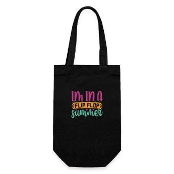 Im In A Flip Flop Summer - Gift Bag for Bottles - black - Front