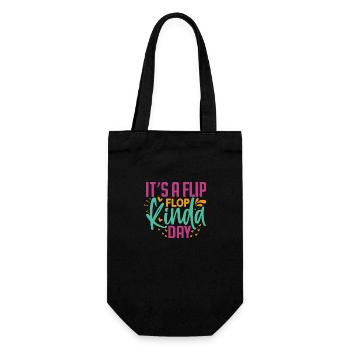 Itsn a Flip Flop Kinda Day - Gift Bag for Bottles - black - Front