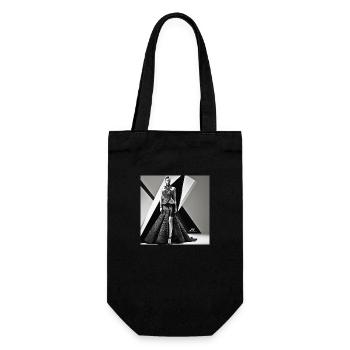 Timeless Glamour - Geschenkbeutel für Flaschen - Schwarz - Vorne