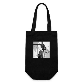 Geometric Elegance - Gift Bag for Bottles - black - Front