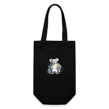 Souris - Sac à bouteille - noir - Devant