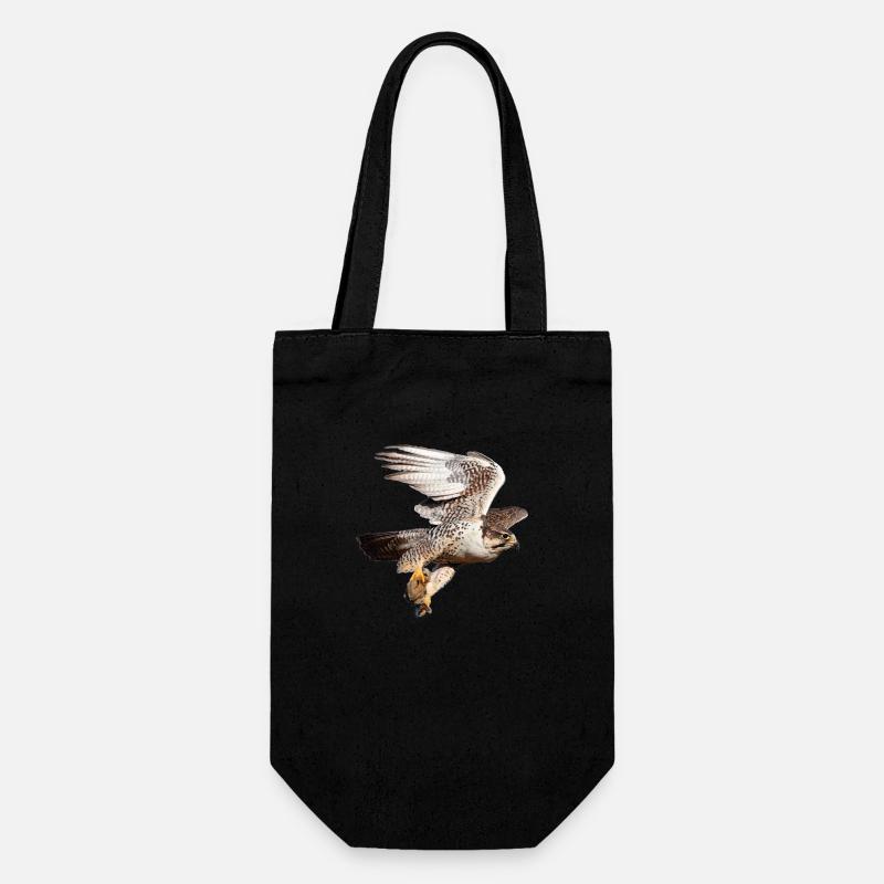 Heiliger Falke im Flug - Geschenkbeutel für Flaschen - Schwarz