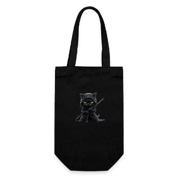 Ninja Cat, Chemise d’amoureux des chats, Sacs, Chemise, Débardeur - Sac à bouteille - noir - Devant