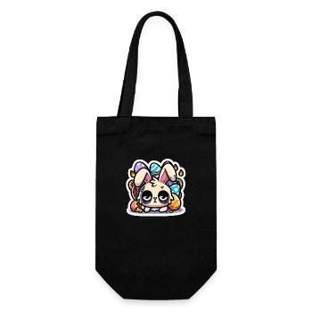 Burnout Bunny - Geschenkbeutel für Flaschen - Schwarz - Vorne