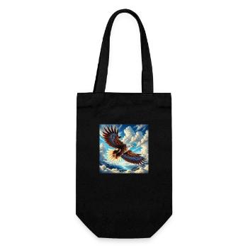 Majestic Eagle - Geschenkbeutel für Flaschen - Schwarz - Vorne