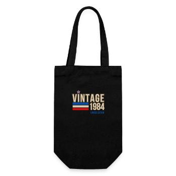 Jahrgang 1984 limitierte Auflage - Geschenkbeutel für Flaschen - Schwarz - Vorne