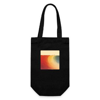The perfect wave on your shirt. - Gift Bag for Bottles - black - Front