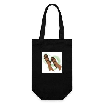 Sandals - Gift Bag for Bottles - black - Front