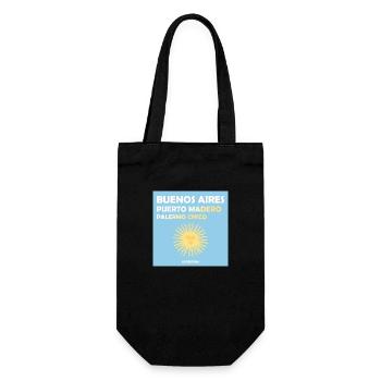 Buenos Aires, Argentina - Gift Bag for Bottles - black - Front